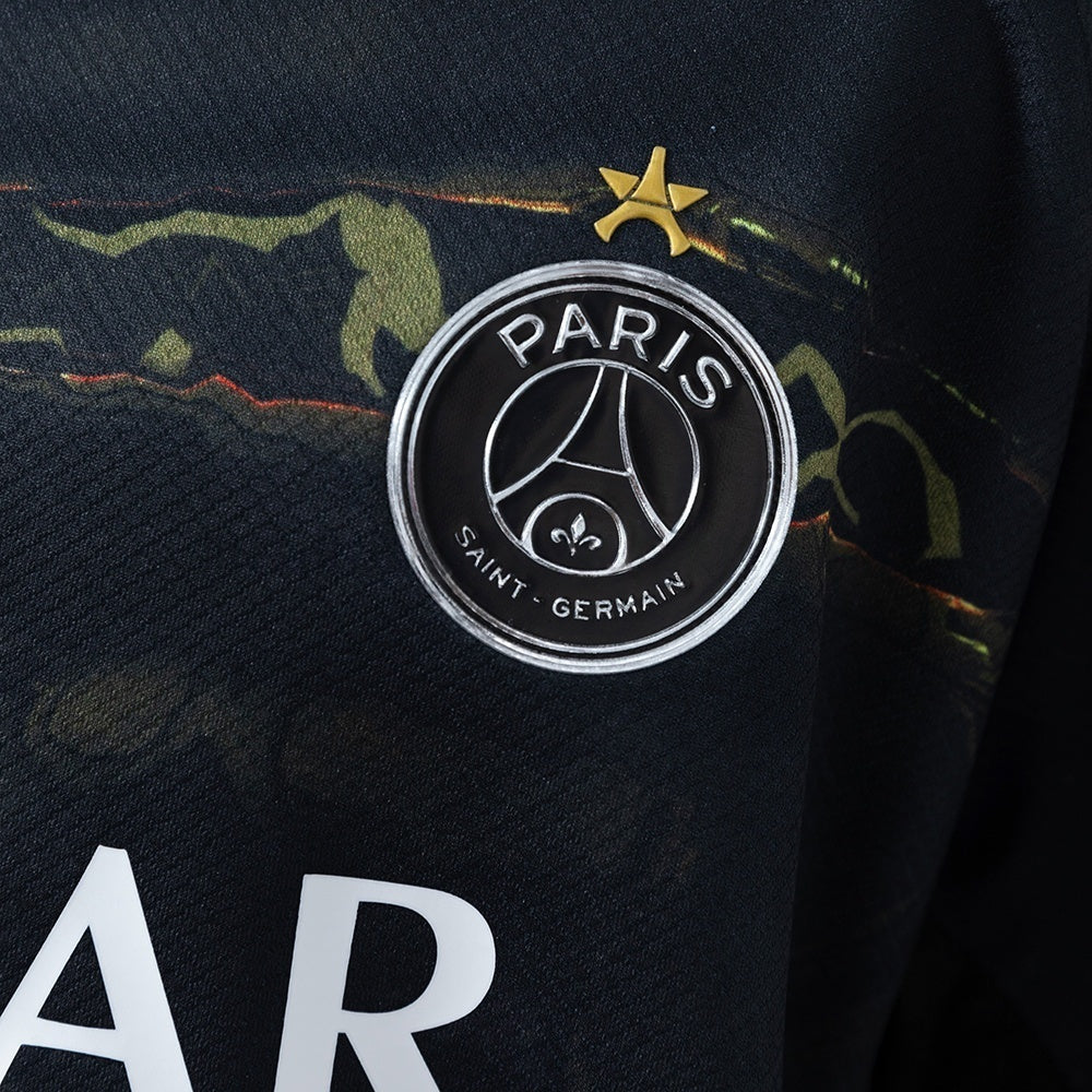 Kids PSG Night Jersey 2025/26 Football Kit Soccer Shirt