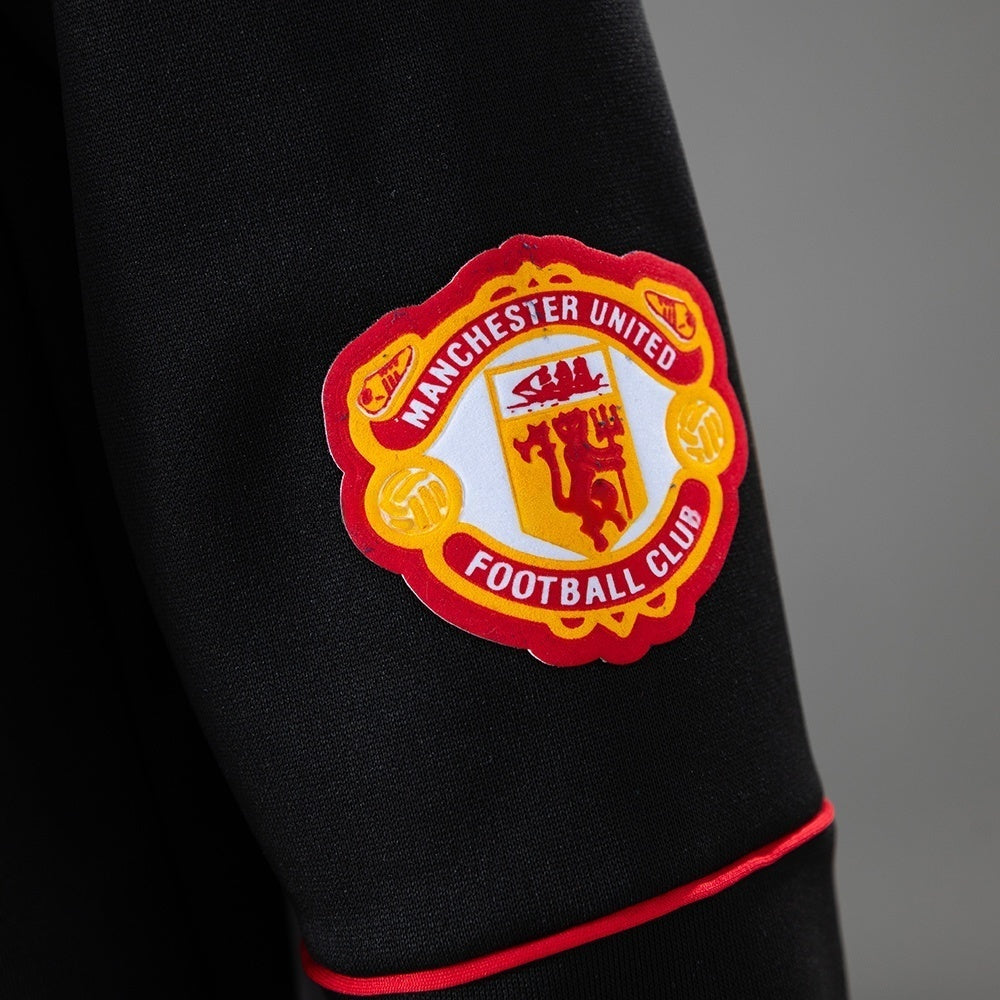 Manchester United Black Jersey 1990-1992 Long Sleeves Football Kit Soccer Shirt