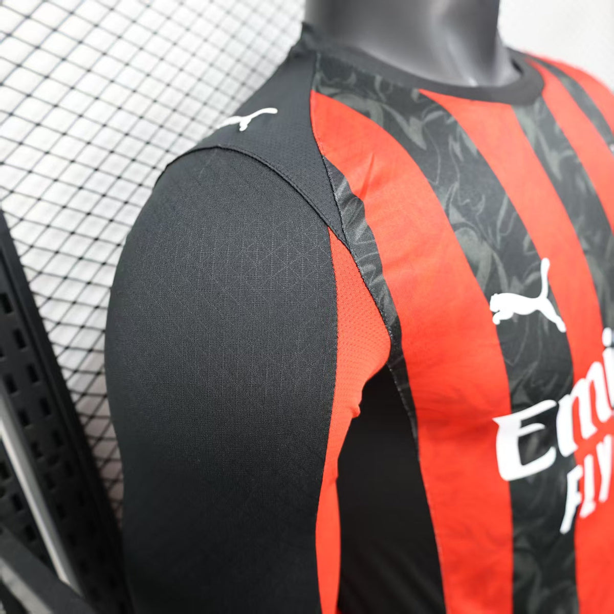 Player Version AC Milan Jersey 25/26 Home Long Sleeves Football Kit Soccer Jersey