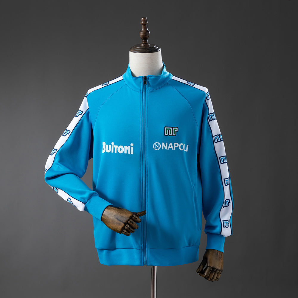 Napoli Windbreaker 1987-1988 Blue Football Soccer Jacket