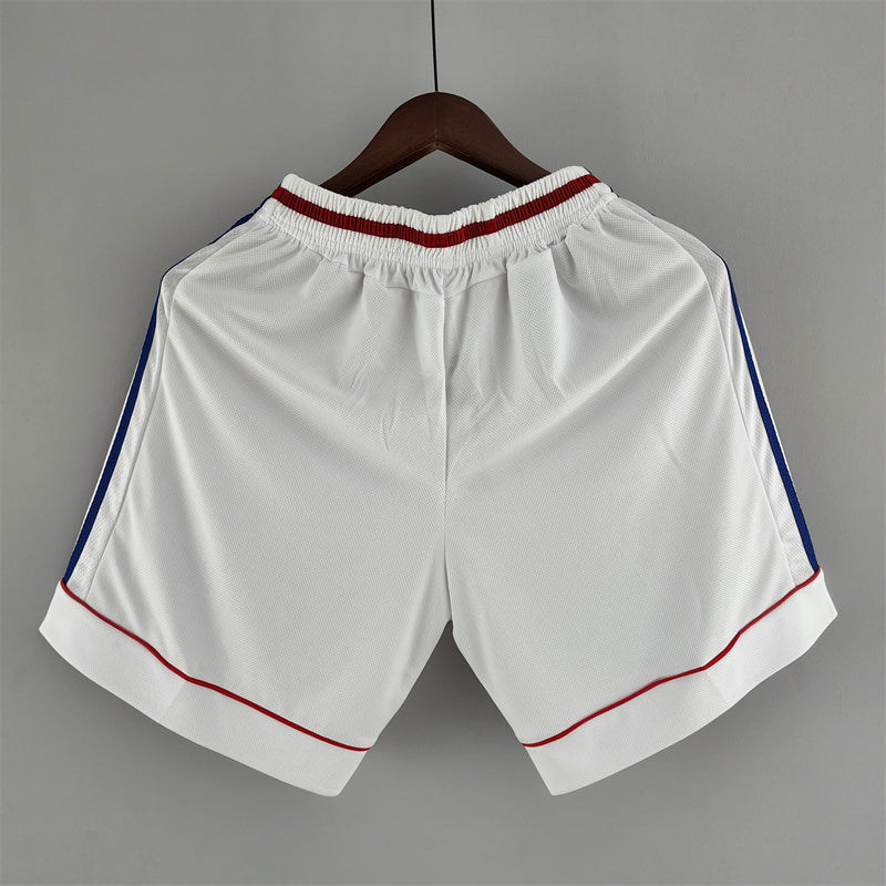 Retro France White Shorts 1998 Football Jersey