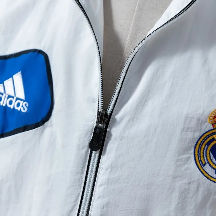 Real Madrid Windbreaker 2025/26 White Football Kit