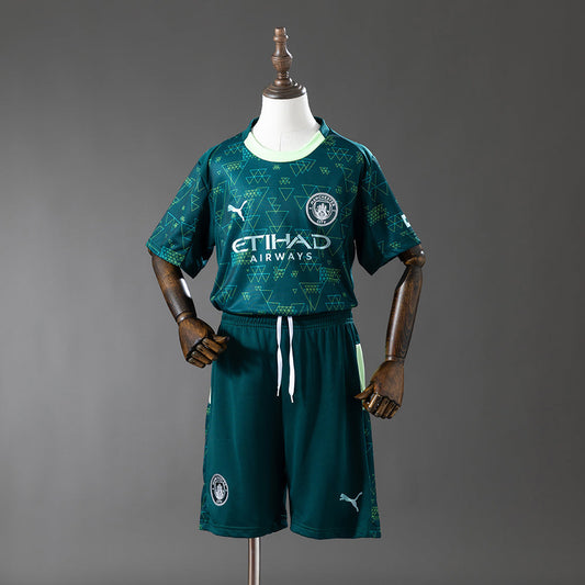 Kids Manchester City Jersey 25/26 Fourth Football Kit