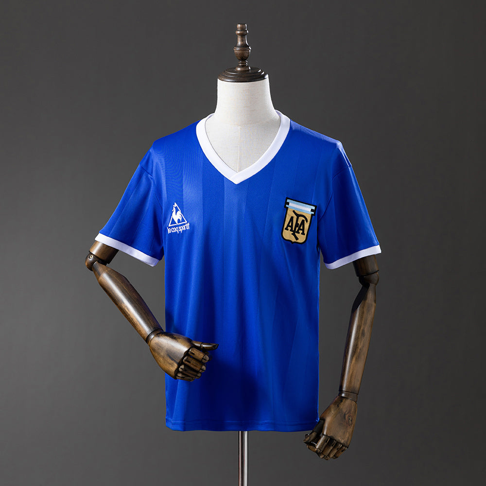 Argentina Jersey 1986 Away Retro Football Kit