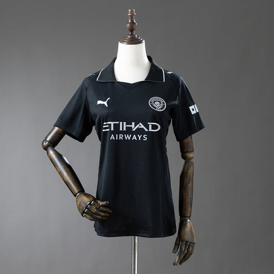 Women Manchester City Jersey 25/26 Away Football Kit Soccer Jersey