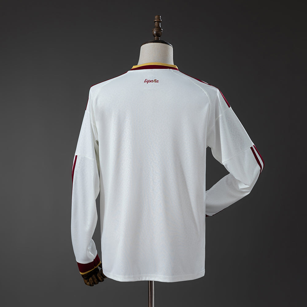 2-Star Spain Away Jersey 2026 World Cup Champion Long Sleeves Football Kit Soccer Shirt