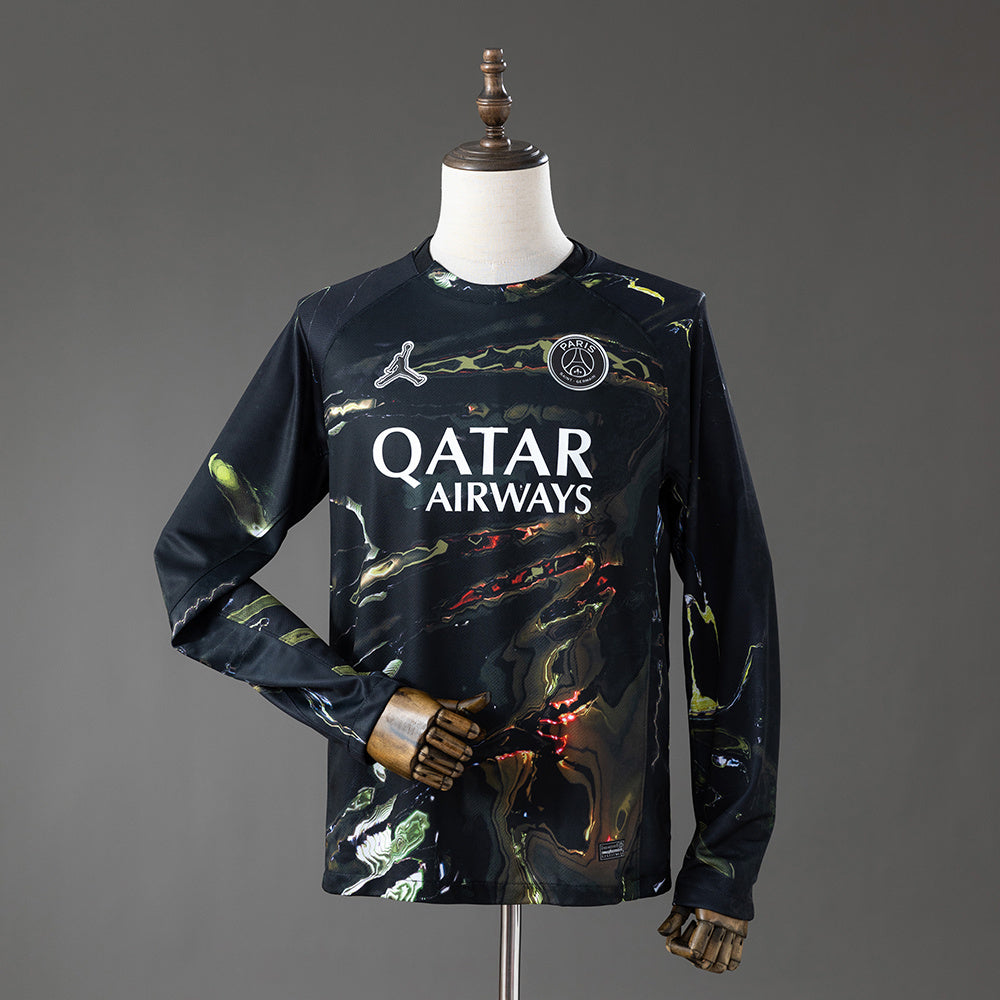 PSG Night Jersey 2025/26 Long Sleeves Football Kit Soccer Shirt