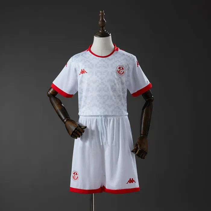Kids Tunisia Away Jersey 2026 World Cup Football Kit Soccer Shirt