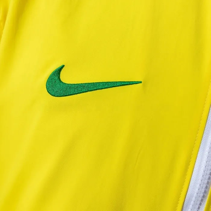 Brazil Windbreaker 2010-11 Yellow Football Kit Soccer Jersey