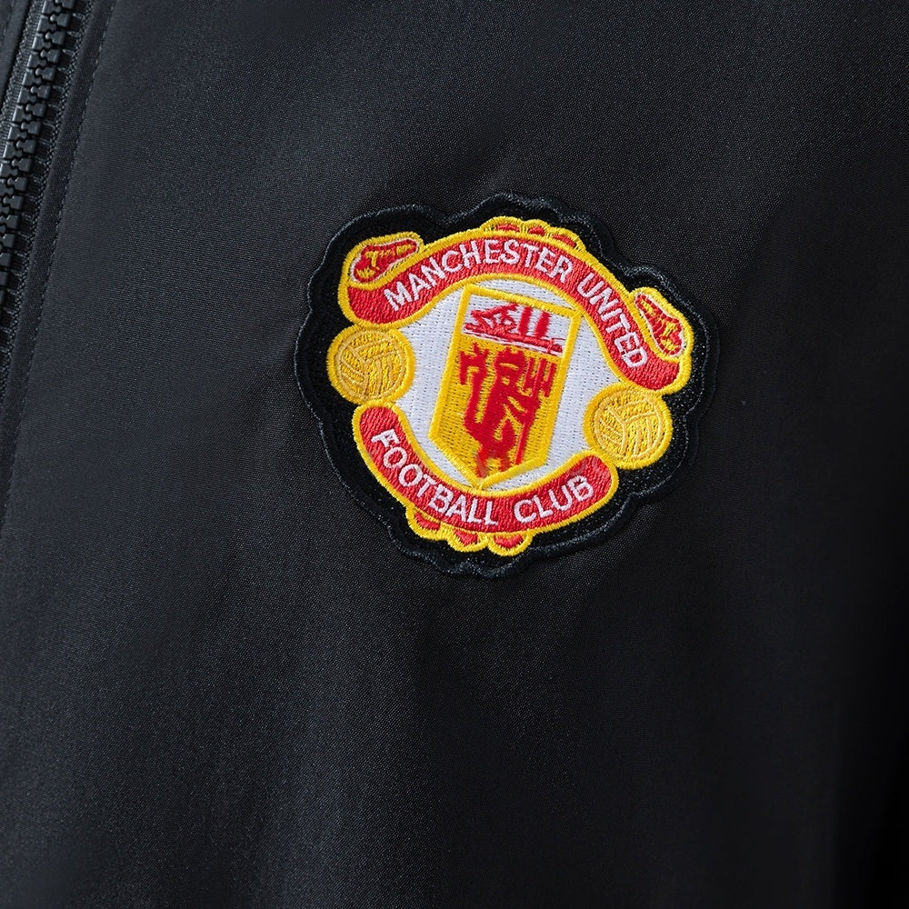 Manchester United Windbreaker 2025-26 Black Football Soccer Jacket