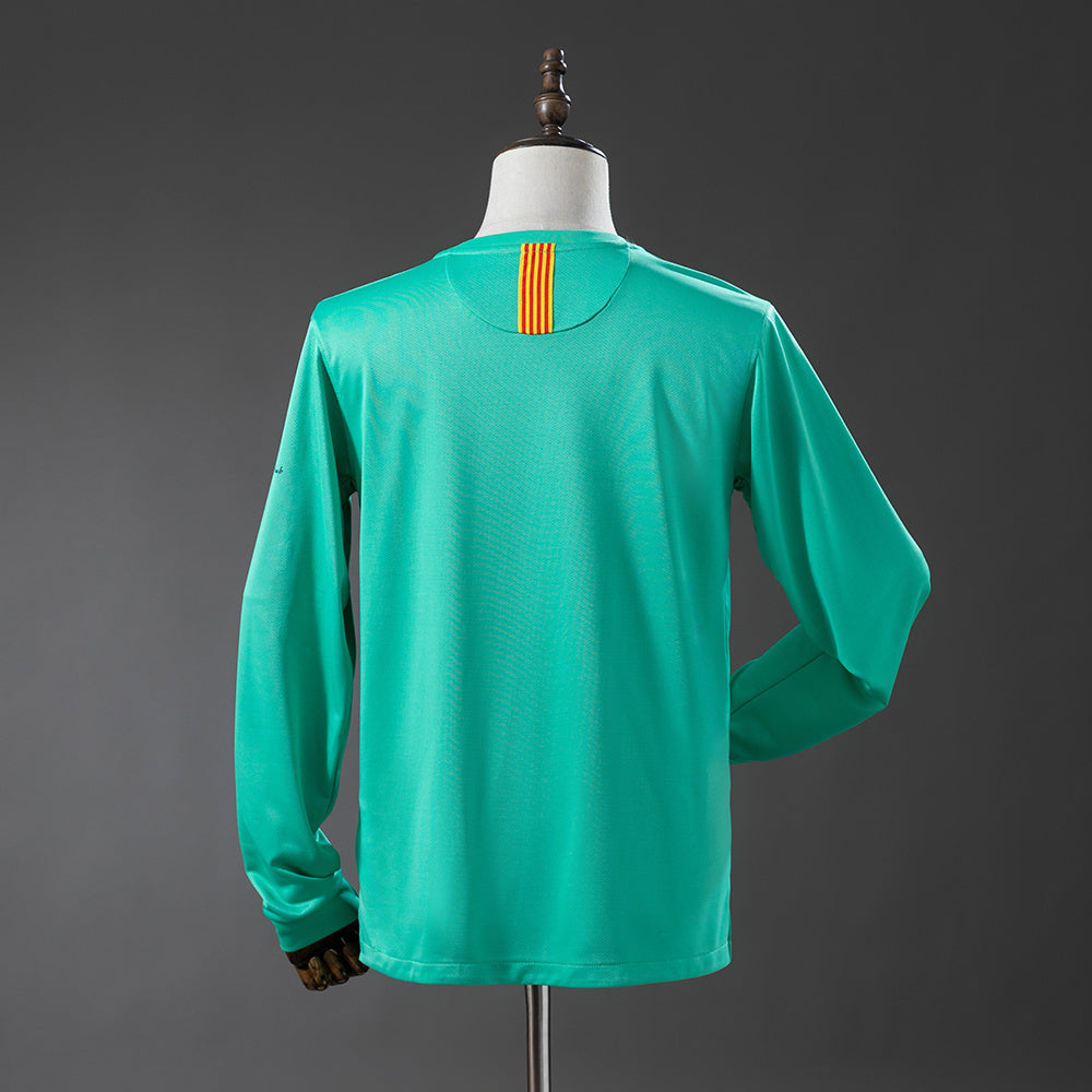 Barcelona Jersey 2010-11 Away Retro Football Kit Long Sleeves Soccer Shirt