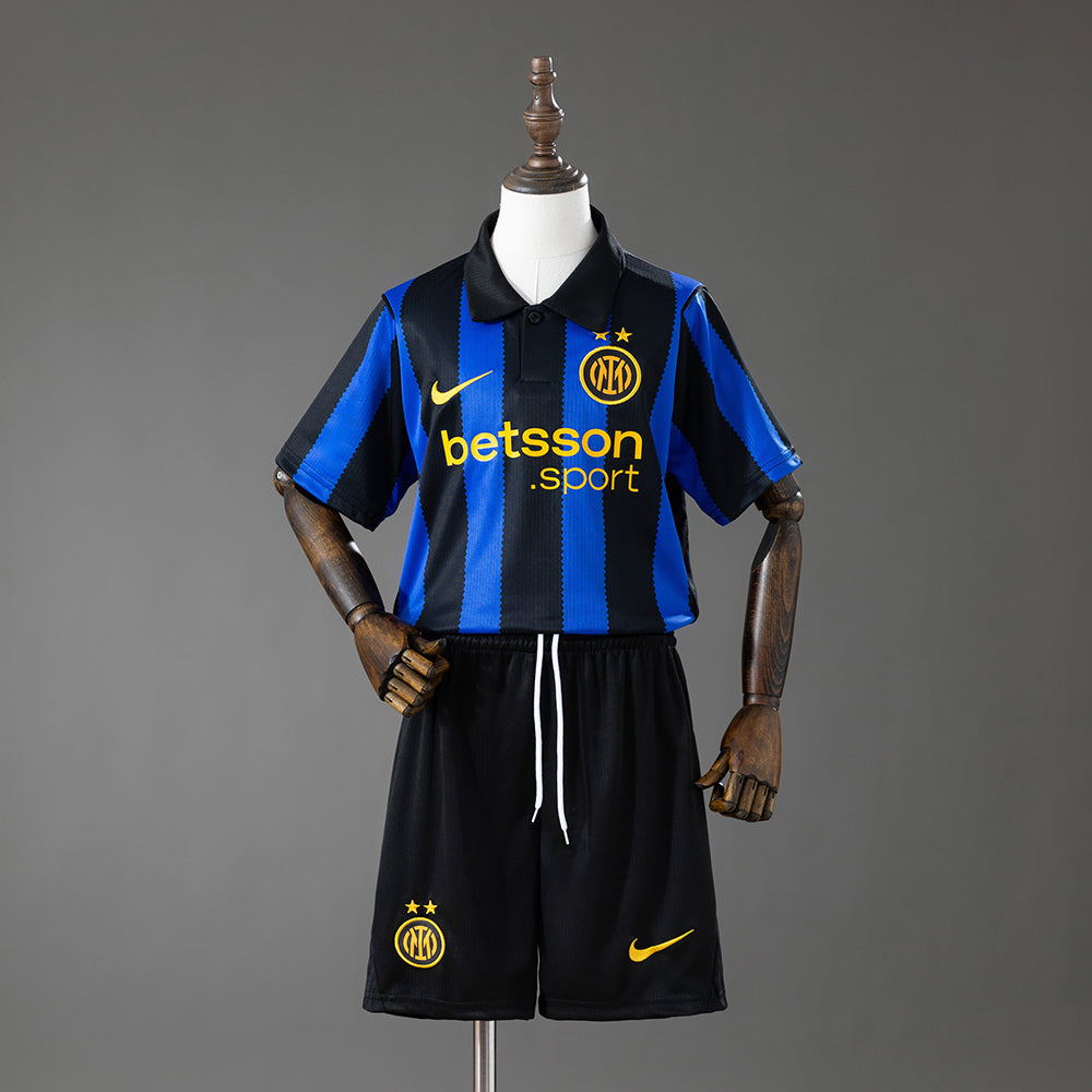 Kids Inter Milan Home Jersey 2026-2027 Football Kit Soccer Shirt