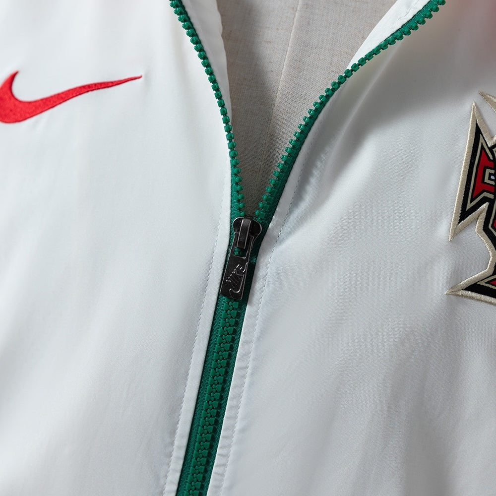 Portugal Windbreaker 2010 White Football Soccer Jacket