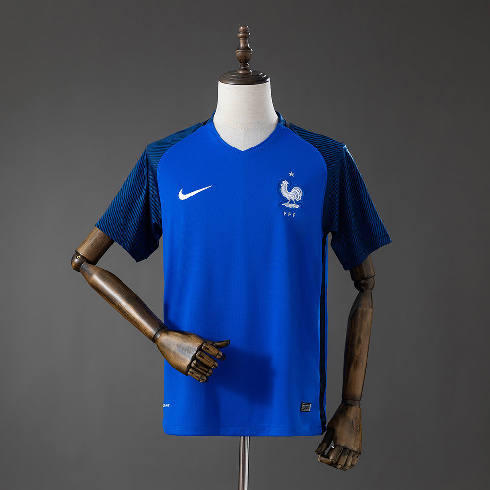 Retro France Home Jersey 2016 Football Kit Soccer Shirt