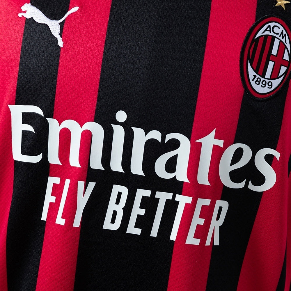 AC Milan Home Jersey 2021-22 Retro Football Kit Soccer Shirt