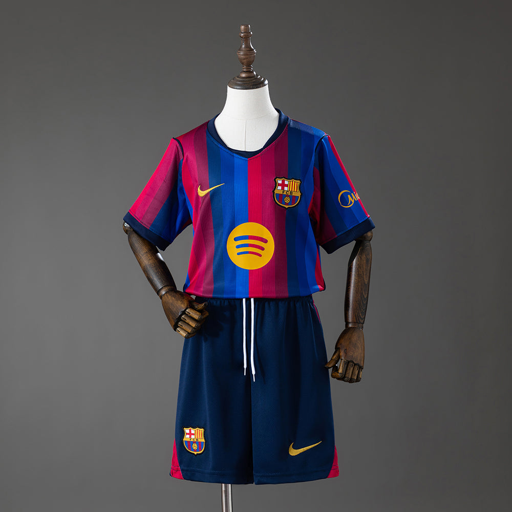 Kids Barcelona Home Jersey 2026-2027 Football Kit Soccer Shirt