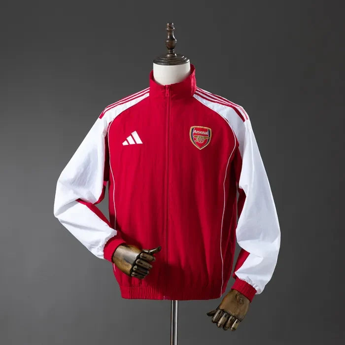 Arsenal Windbreaker 2025/26 Red Football Kit