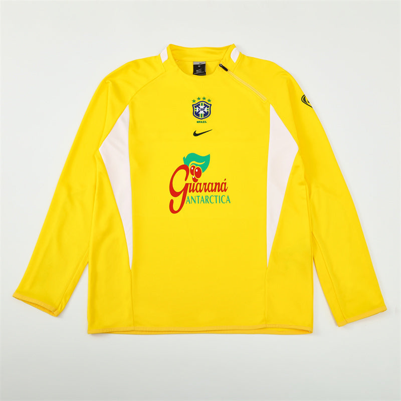 Retro Brazil Training Tracksuits 2002 Football Kit Soccer Jersey