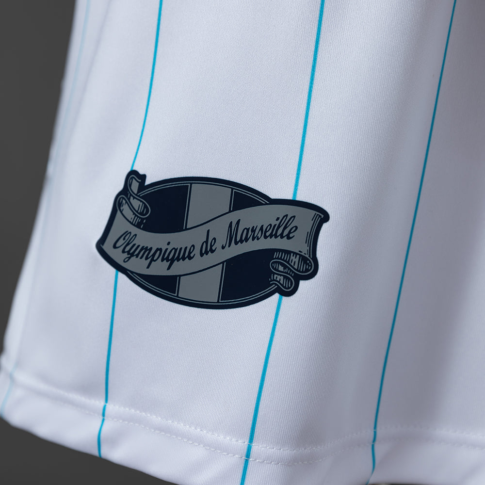 Marseille Home Jersey 2009-2010 Retro Football Kit Soccer Shirt