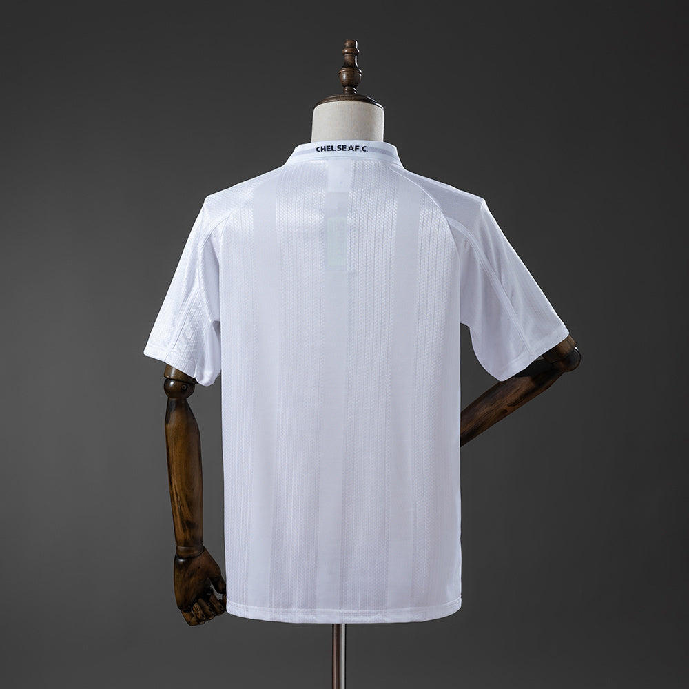 Chelsea White Jersey 1998-00 Retro Football Kit Soccer Shirt