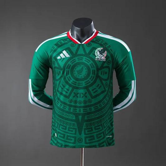 Player Version Mexico Home Jersey 2026 World Cup Football Kit Long Sleeves