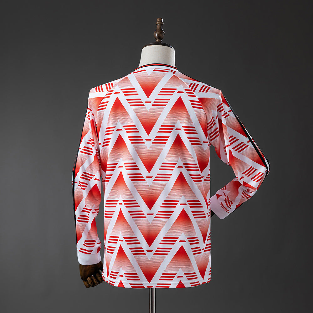 River Plate Away Jersey 1992-93 Retro Long Sleeves Football Kit Soccer Shirt