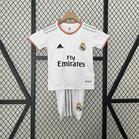 Retro Kids Real Madrid Home Jersey 13/14