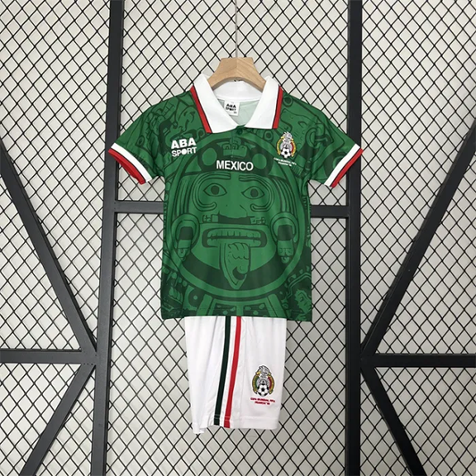 Retro Kids Mexico Home Jersey 1998