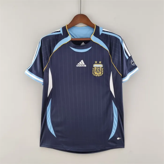 Argentina Jersey Away Kit 2006 Retro Football Team Soccer Shirt