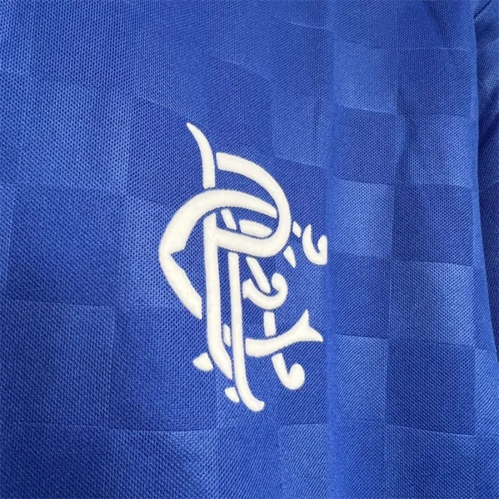Retro Rangers Home Kit 1987 1990 Football Jersey
