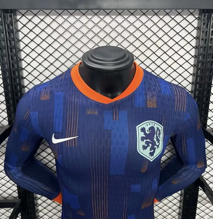 Player Version Netherlands Away Jersey 24/25 Euro Cup 2024 Football Kit long sleeve