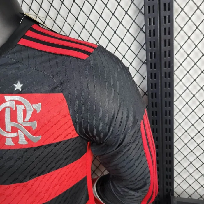 Player Flamengo Home Kit 24/25 Football Jersey long sleeve