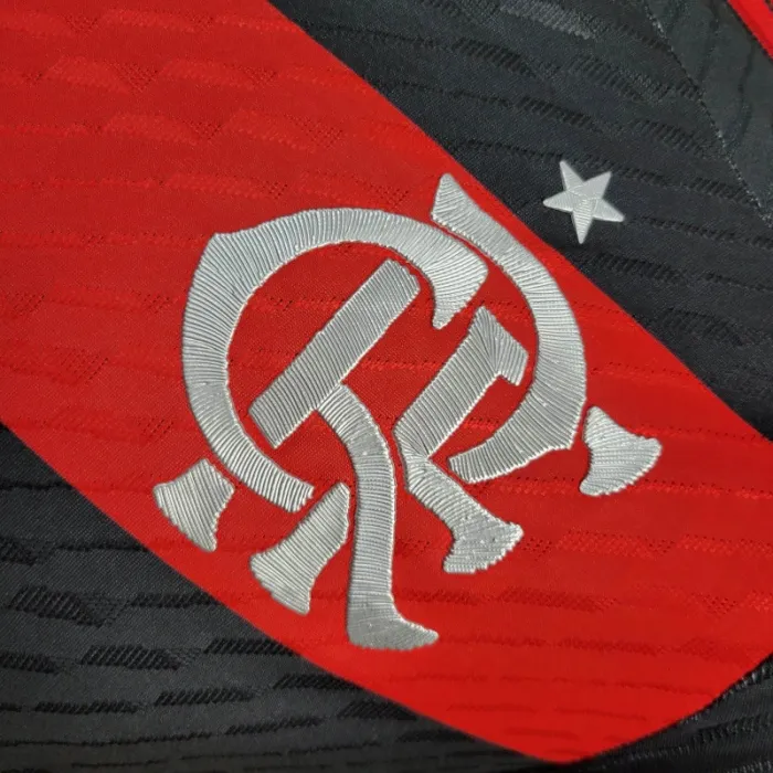 Player Flamengo Home Kit 24/25 Football Jersey long sleeve