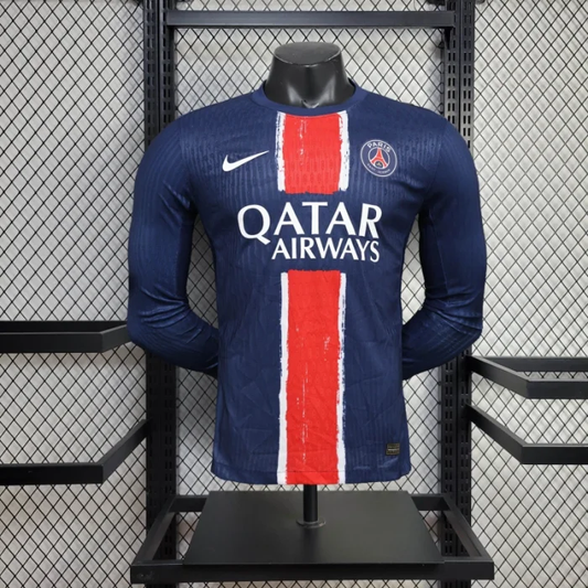 Player Version PSG Home Jersey 24/25 Football Kit Long Sleeves