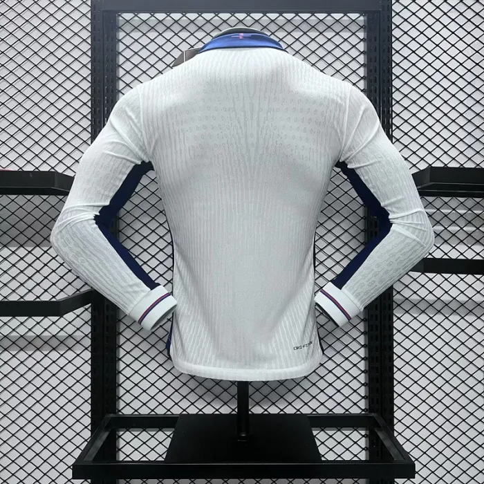 Player England Home Kit 24/25 Euro Cup 2024 Long Sleeves Football Jersey