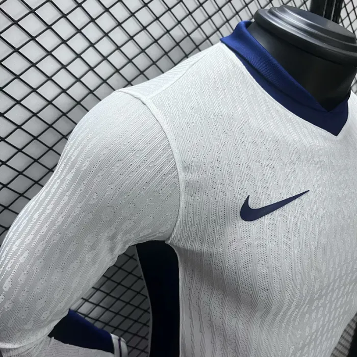 Player England Home Kit 24/25 Euro Cup 2024 Long Sleeves Football Jersey