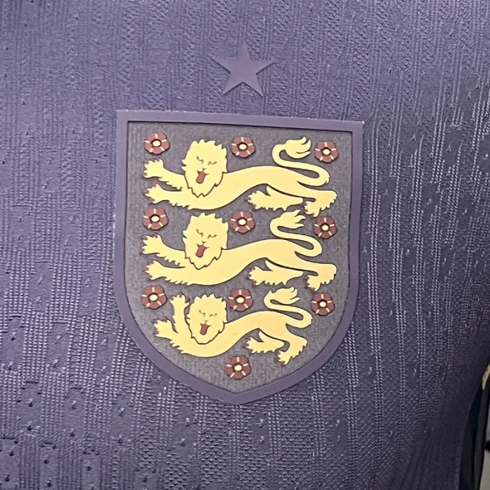 Player England Away Kit 24/25 Euro Cup 2024 Long Sleeves Football Jersey