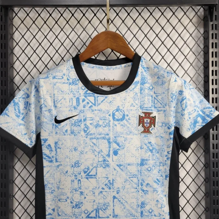 Portugal Away Kit 24/25 Euro Cup 2024 Kids Football Jersey