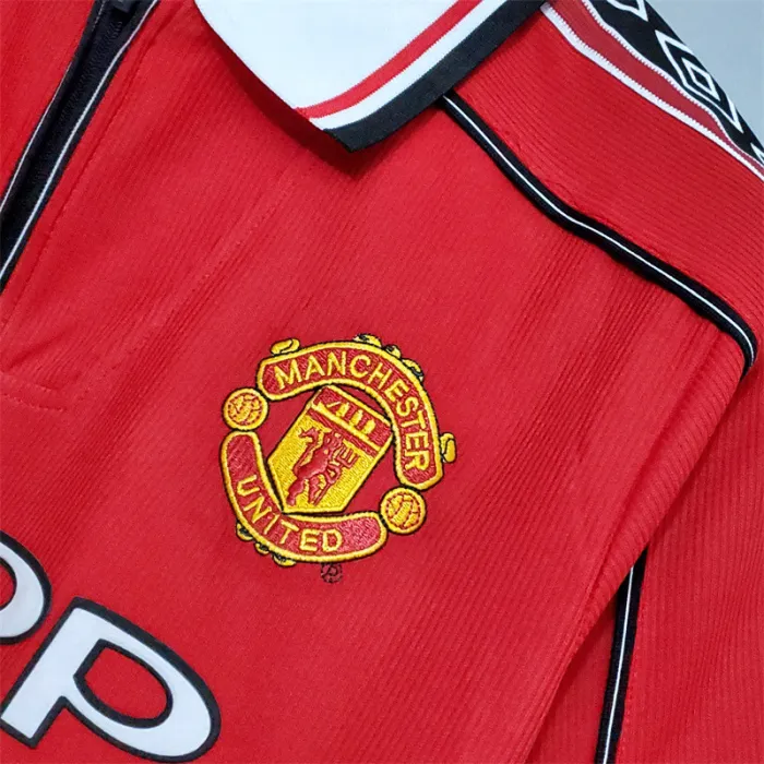 Manchester United Jersey Home Kit 1998/99 Retro Football Team Soccer Shirt