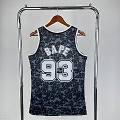 BAPE×M&N joint jersey: Nets black