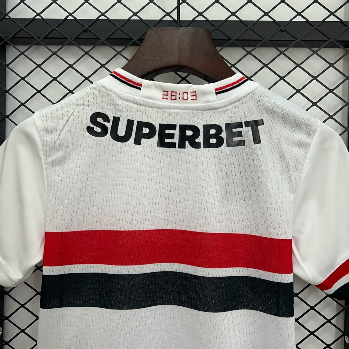 kids sao paulo home jersey 25/26 home football kit soccer jersey