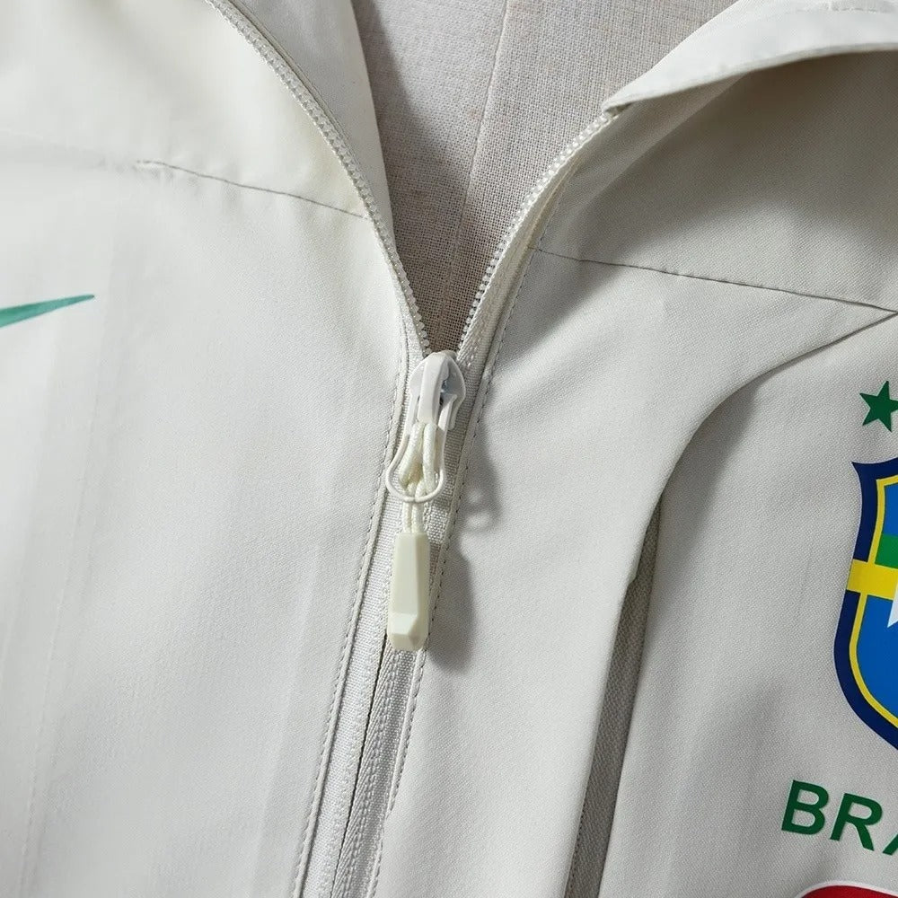 Brazil Windbreaker 2025/26 White Football Kit