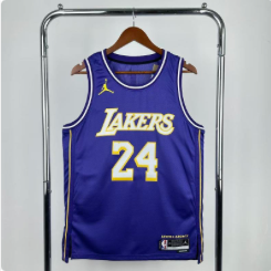 26th Los Angeles Lakers Limited Flyer 24 # Kobe Bryant NBA Jersey S-XXL