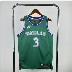 26th Dallas Mavericks Retro Green 3 # Davis NBA Jersey S-XXL