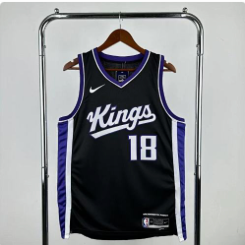 24th Sacramento Kings Black 18 # Westbrook NBA Jersey S-XXL