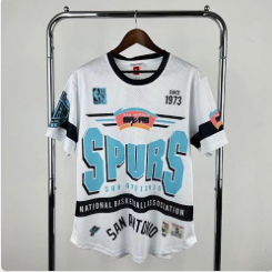 26th San Antonio Spurs MN Retro Short sleeved NBA T-shirt S-XXL