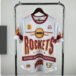 26th Houston Rockets MN Retro Short sleeved T-shirt S-XXL