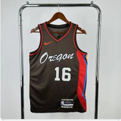 21th season Portland Trail Blazers City Edition 16 # Yang NBA jersey S-XXL