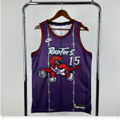 26th season Raptors Retro Purple 15 # Carter S-XXL