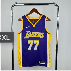 Lakers V-neck Purple 77 # Dončić S-XXL